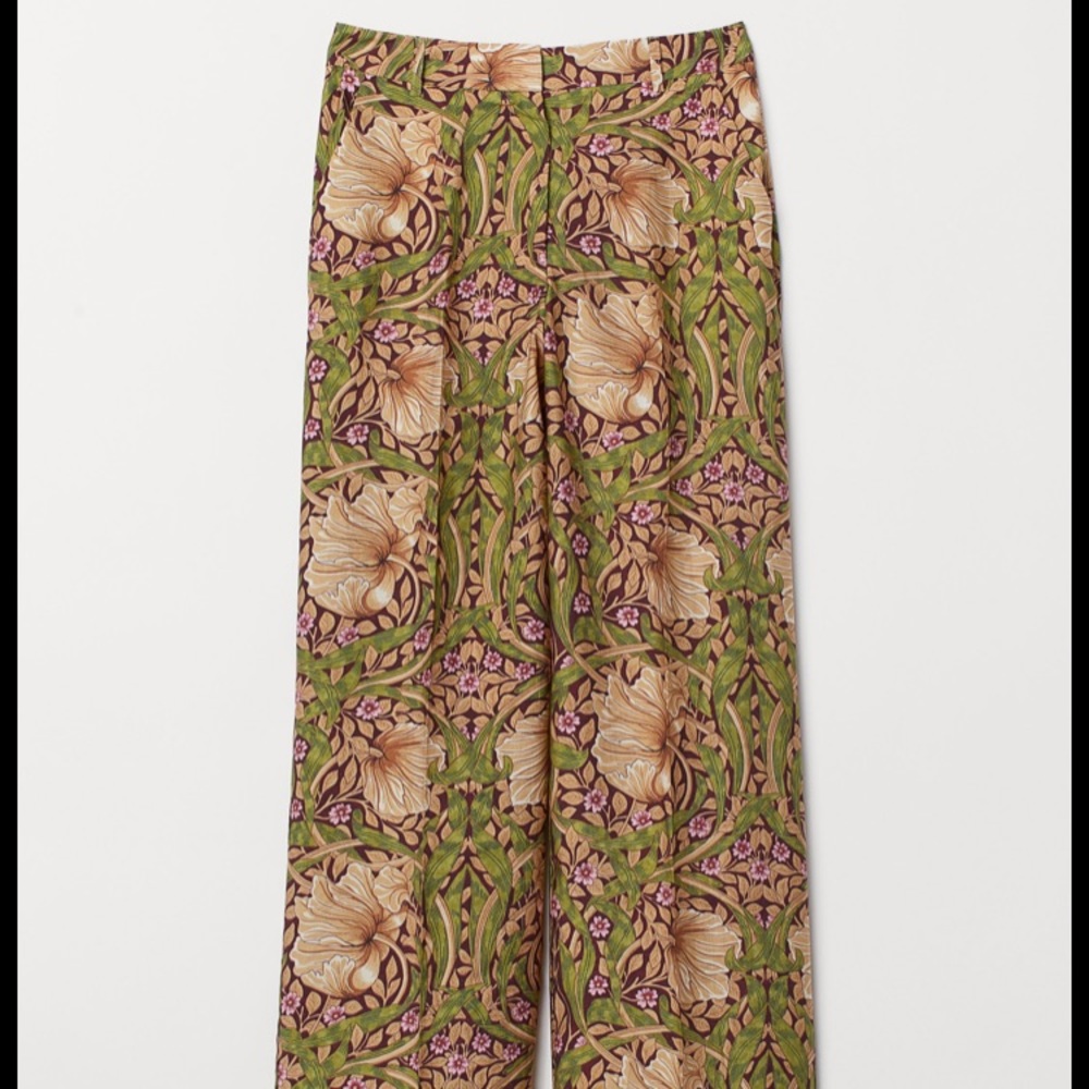 WILLIAM MORRIS & CO. High waist wide leg pants